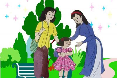 Bé ngoan chào hỏi lễ phép