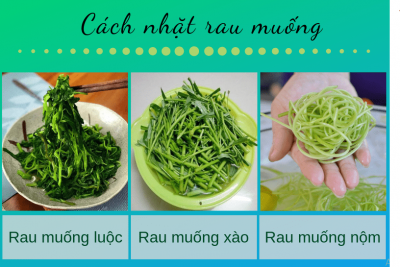 Hướng dẫn trẻ nhặt rau muống