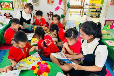 TRƯỜNG MẦM NON NGHĨA THƯƠNG TỔ CHỨC NGÀY SÁCH VÀ VĂN HÓA ĐỌC VIỆT NAM NĂM 2026